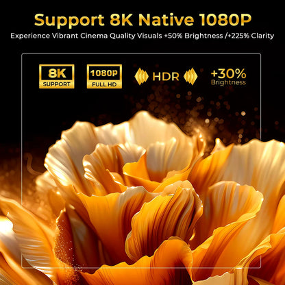 X7 Smart Projector – 1000 ANSI, Android 14, Netflix