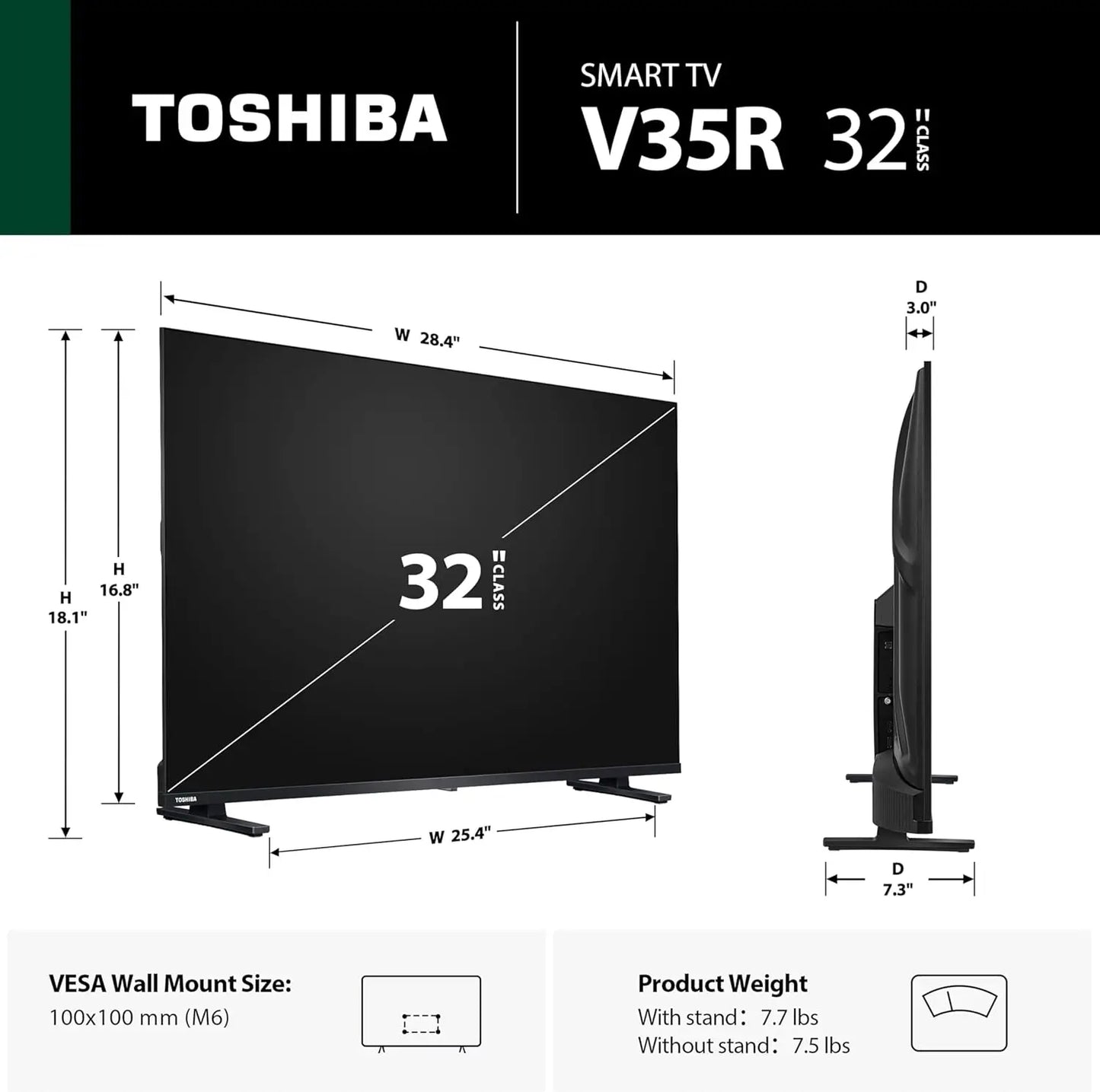 32" FHD Smart TV – Alexa Voice Remote