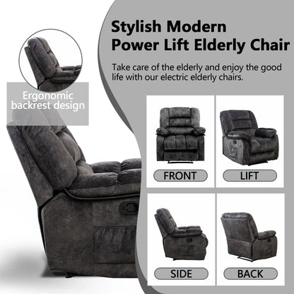 EBELLO Manual Massage Sofa – Heating, Fabric