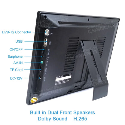 LEADSTAR D9 – 9" Portable Digital TV, Rechargeable