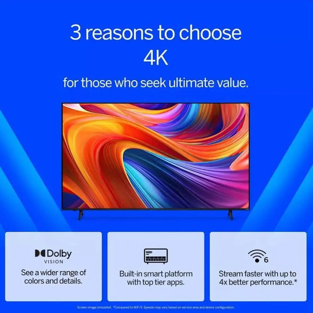 55" 4K UHD Smart TV Bundle – HDR10+, VRR, BT
