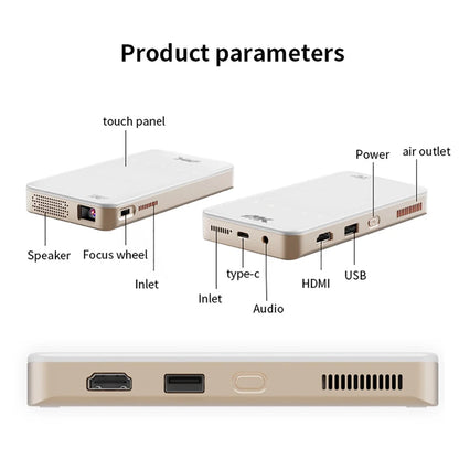 Smartldea Mini DLP 4K – Android 13, Pocket Size