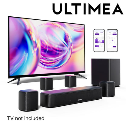ULTIMEA Aura A40 – 7.1, 4 Surround Speakers, APP
