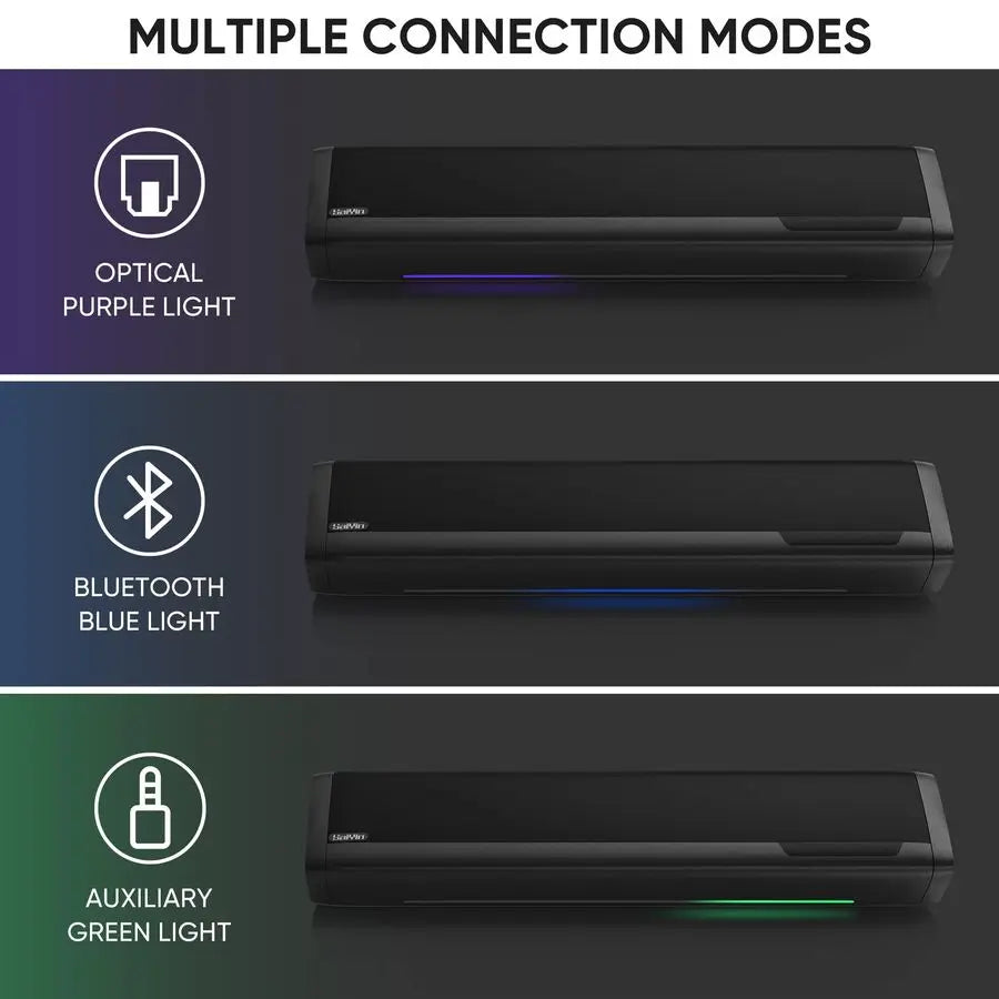 Compact 2.1 Sound Bar – Deep Bass, TV & Monitor
