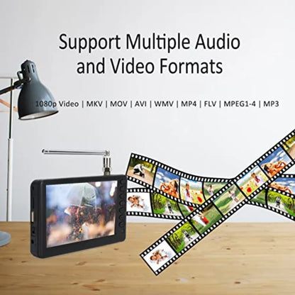 5" Mini Digital TV – ATSC HD, Remote Control