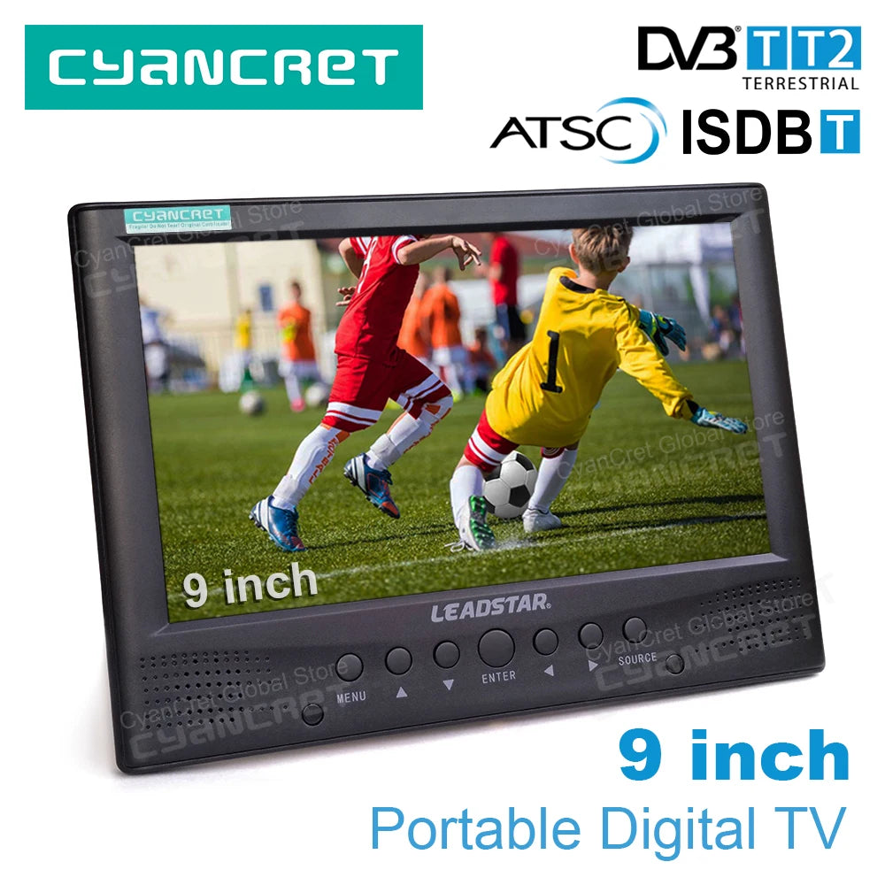 LEADSTAR D9 – 9" Portable Digital TV, Rechargeable