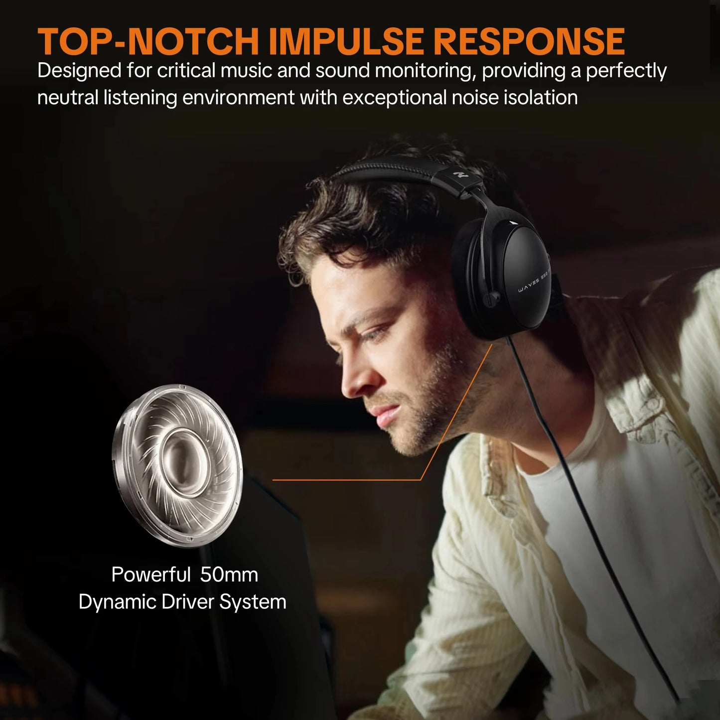 Talomen W550X – Wired Over-Ear, 50mm Driver