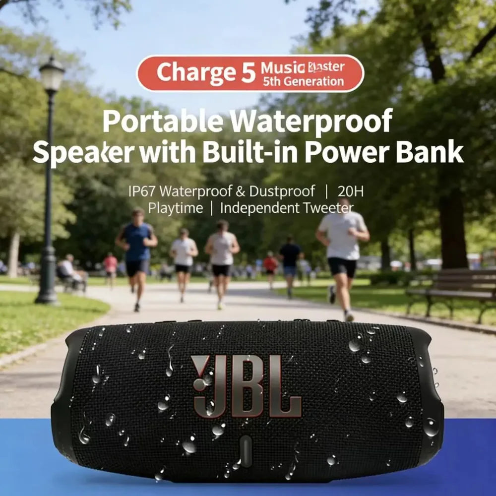 JBL CHARGE 5 – IP67 Waterproof + Powerbank