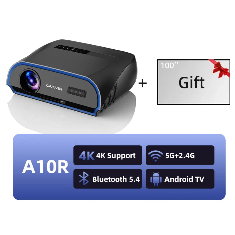 CAIWEI A10R – 3500 ANSI 4K Smart Projector