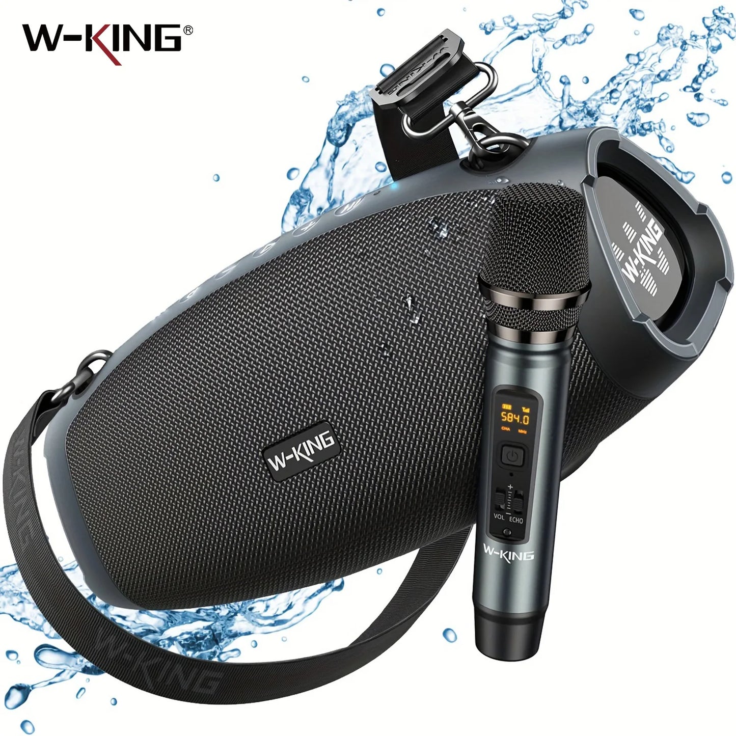 W-KING 70W – Portable Speaker + Wireless Mic