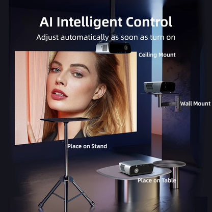 4K Projector with Android TV, Netflix, Dolby Audio, Dust-Proof