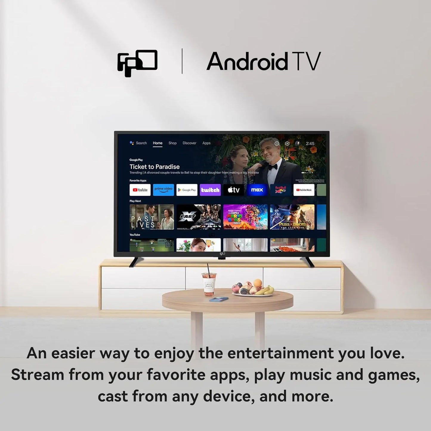 32" Smart Android TV – HDR 10, Google Play, WiFi