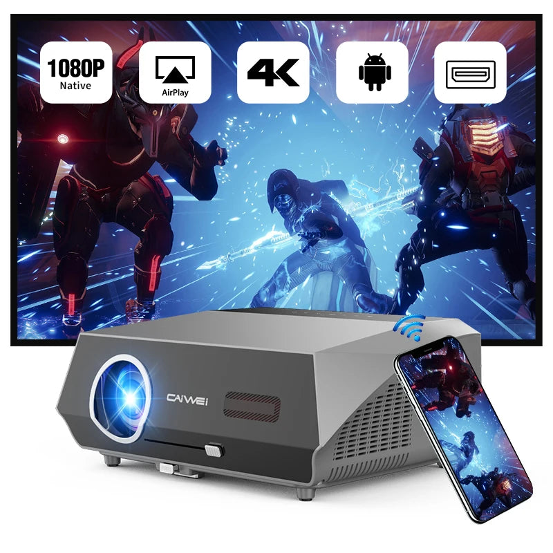 4K Movie Projector – 3500 ANSI, HDR, Auto Focus