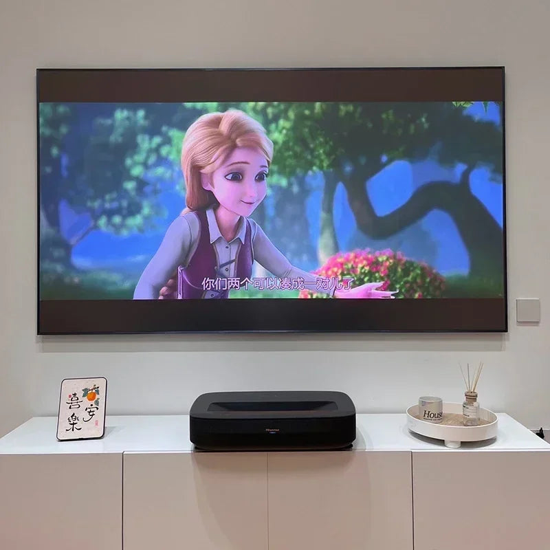 Projector Crystal Screen ALR PET Crystal UST Projection Screen | Fixed Frame – Projectors Dimensions