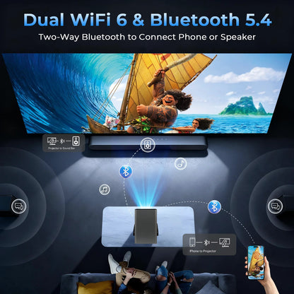 Lyncast 8K – 2000 ANSI, Auto Focus, 5W Speaker