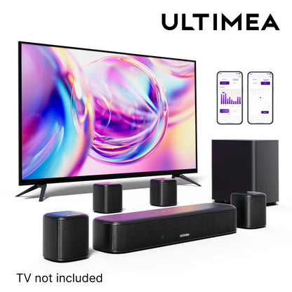 ULTIMEA Aura A40 – 7.1, 4 Surround Speakers, APP