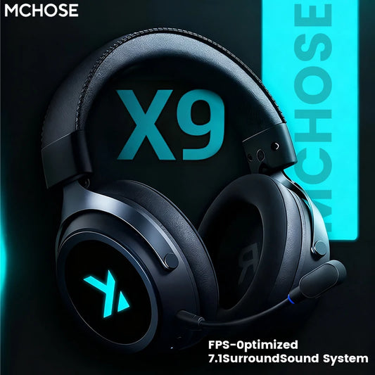 MCHOSE X9 – 7.1 Gaming, BT + 2.4G, 53mm Driver