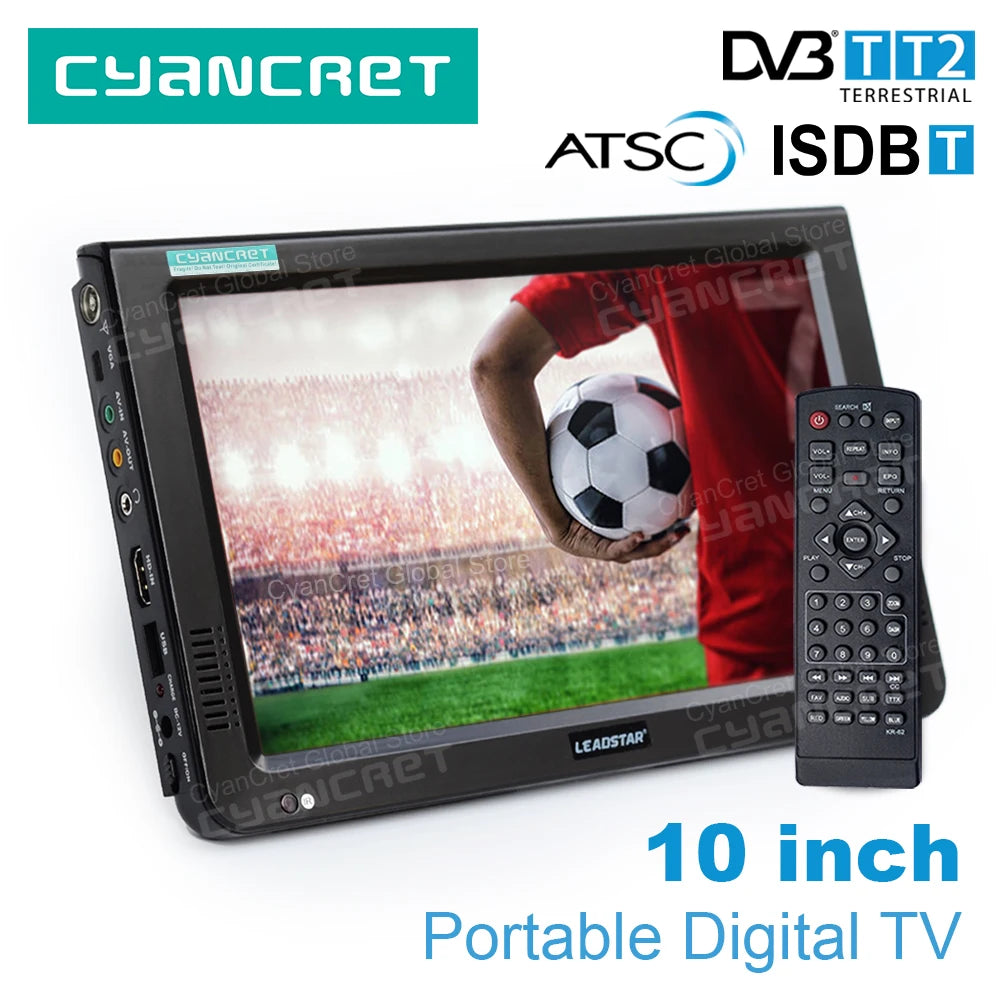 LEADSTAR D10 – 10" HD Portable TV, Multi-Standard