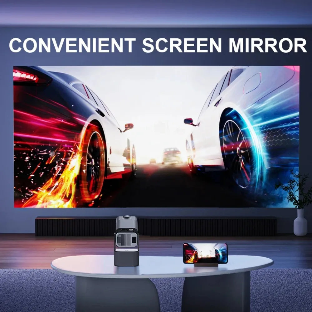 Mini Karaoke Projector – Dual Mic, Outdoor Theater