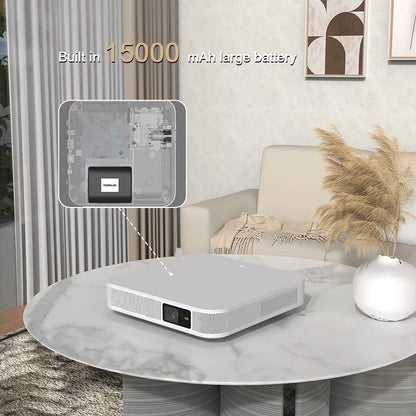 Smartldea 4K DLP Projector – Android 13, 15000mAh