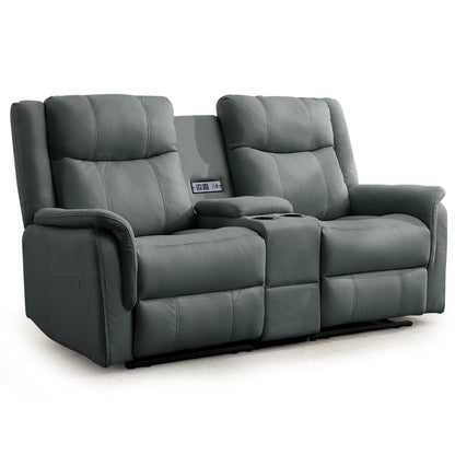 KORSER 2-Seater Loveseat Recliner – USB, Cup Holders