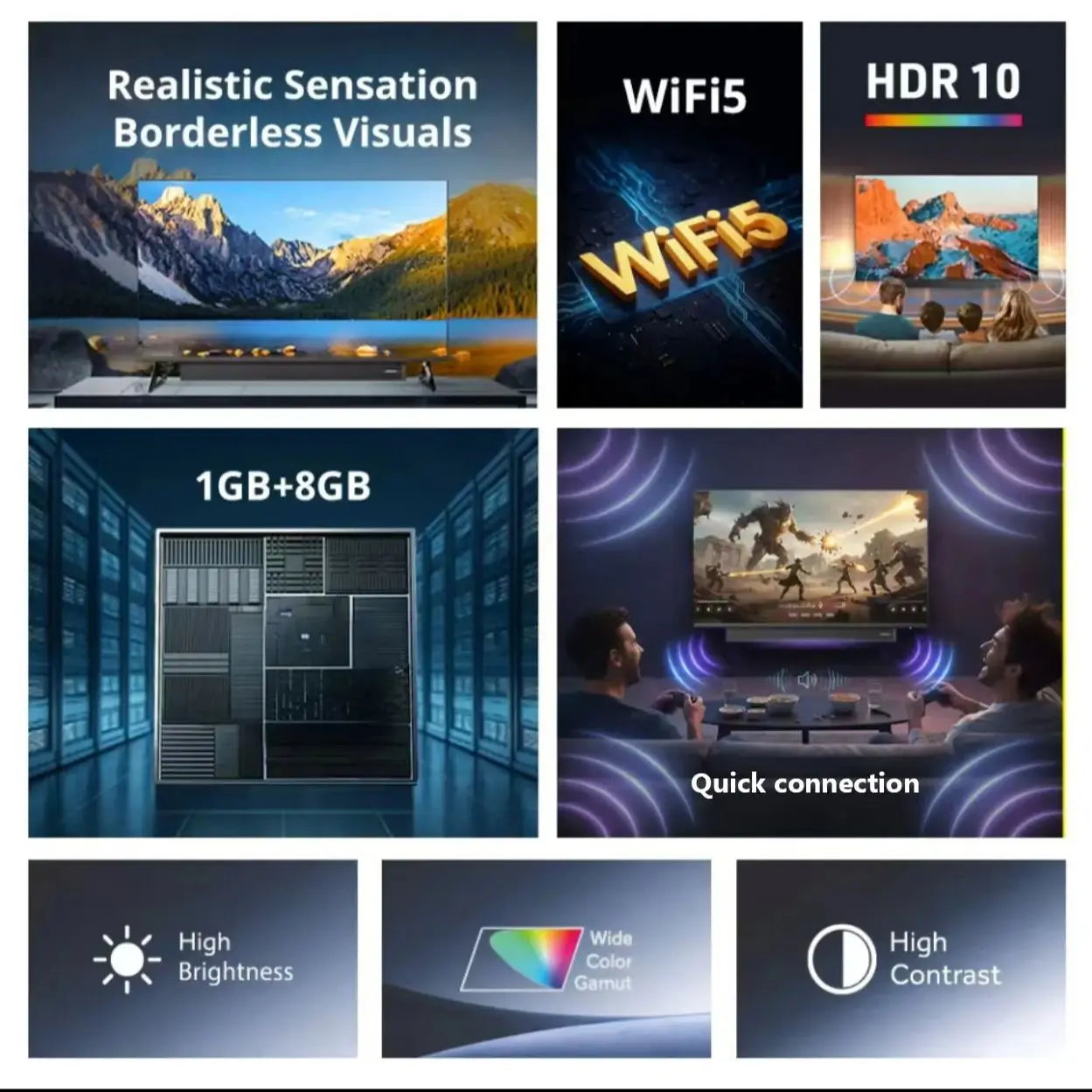 KONKA 32" Smart TV – Tizen OS, 30W Soundbar, HDR10