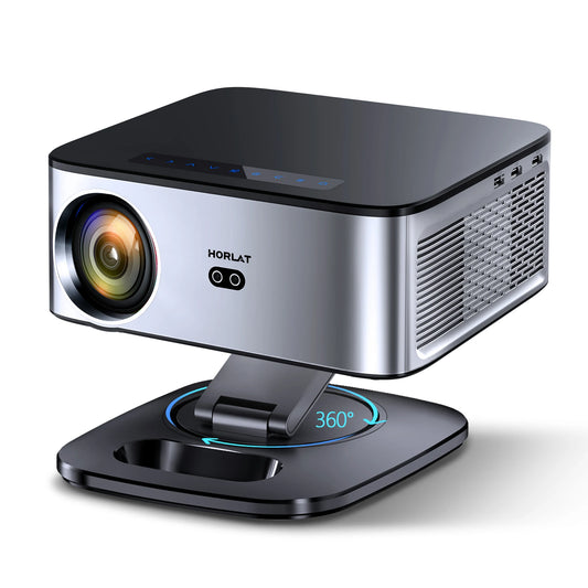 HORLAT 4K Android Projector – 8K Decode, Portable