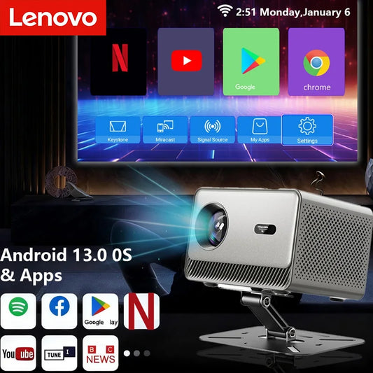 Lenovo 4K Laser Projector – Android 13, 8K Support