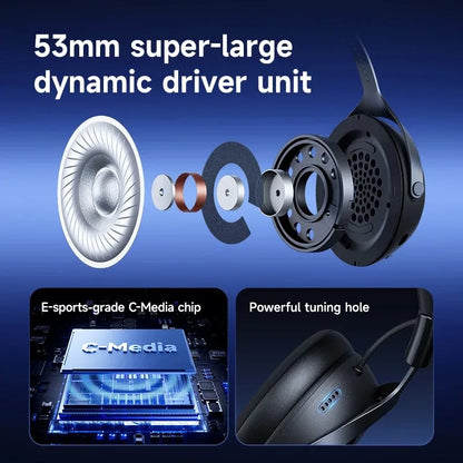 MCHOSE X9 – 7.1 Gaming, BT + 2.4G, 53mm Driver