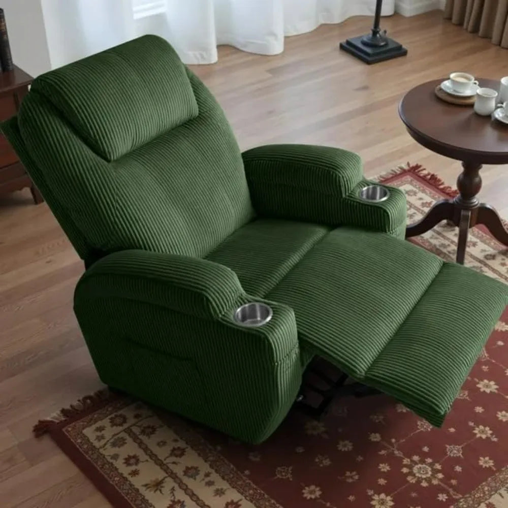 Electric Power Lift Recliner – Massage, Corduroy