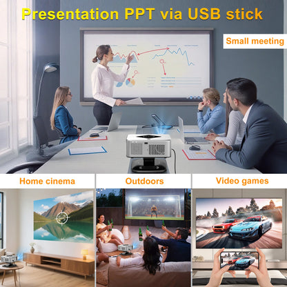 HORLAT 4K Projector – Android TV, 2000 ANSI, 3D
