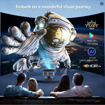 XIWBSY 4K Ultra HD – 3200 ANSI, Google TV, BT5.4