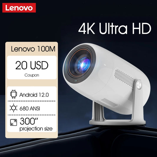 Lenovo 100M – 4K Portable, Android 12, WiFi 6