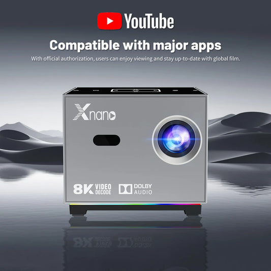 Portable LED Projector – WiFi, BT, Voice Remote
