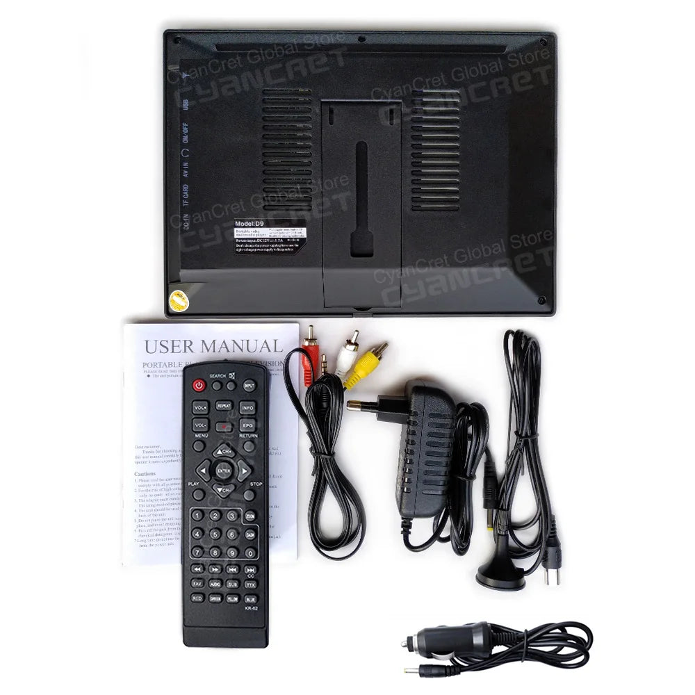 LEADSTAR D9 – 9" Portable Digital TV, Rechargeable