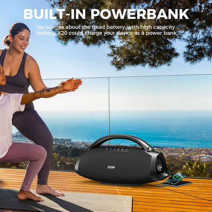 W-KING 200W – Massive Bass Party Boombox, IPX6