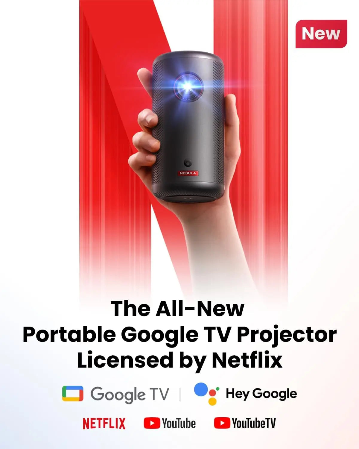 NEBULA Capsule 3 GTV – Netflix, Portable, Battery