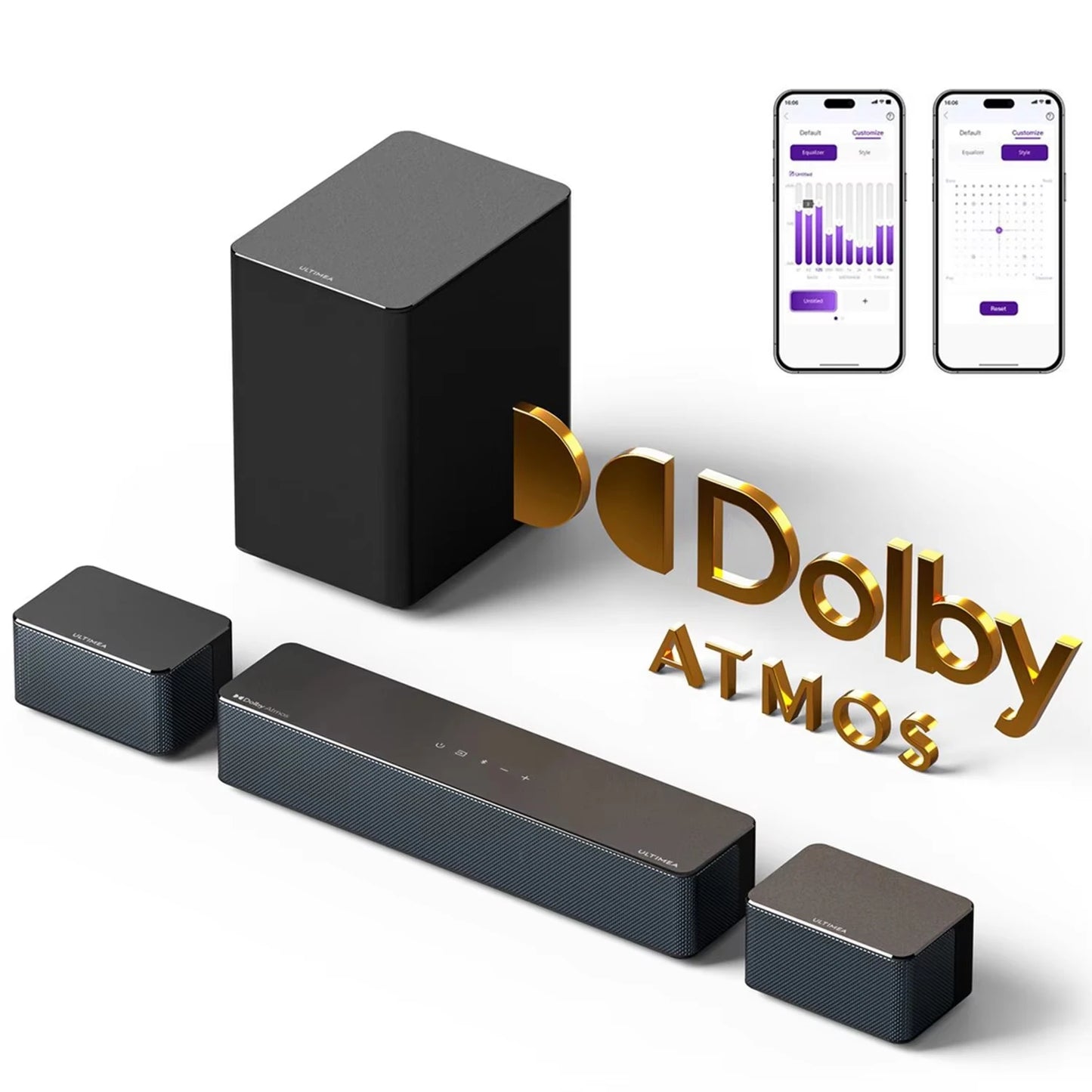 ULTIMEA 450W 5.1 Dolby Atmos – 3D Surround System