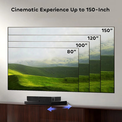 150" VisualMr ALR UST Screen – PET Crystal, 4K/8K