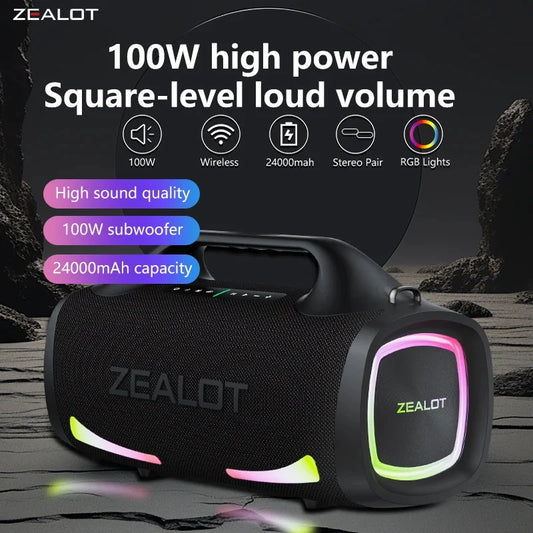 Zealot S79 – 100W, 24000mAh, HiFi Subwoofer