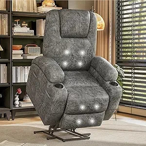 Electric Power Lift Recliner – Massage, Corduroy