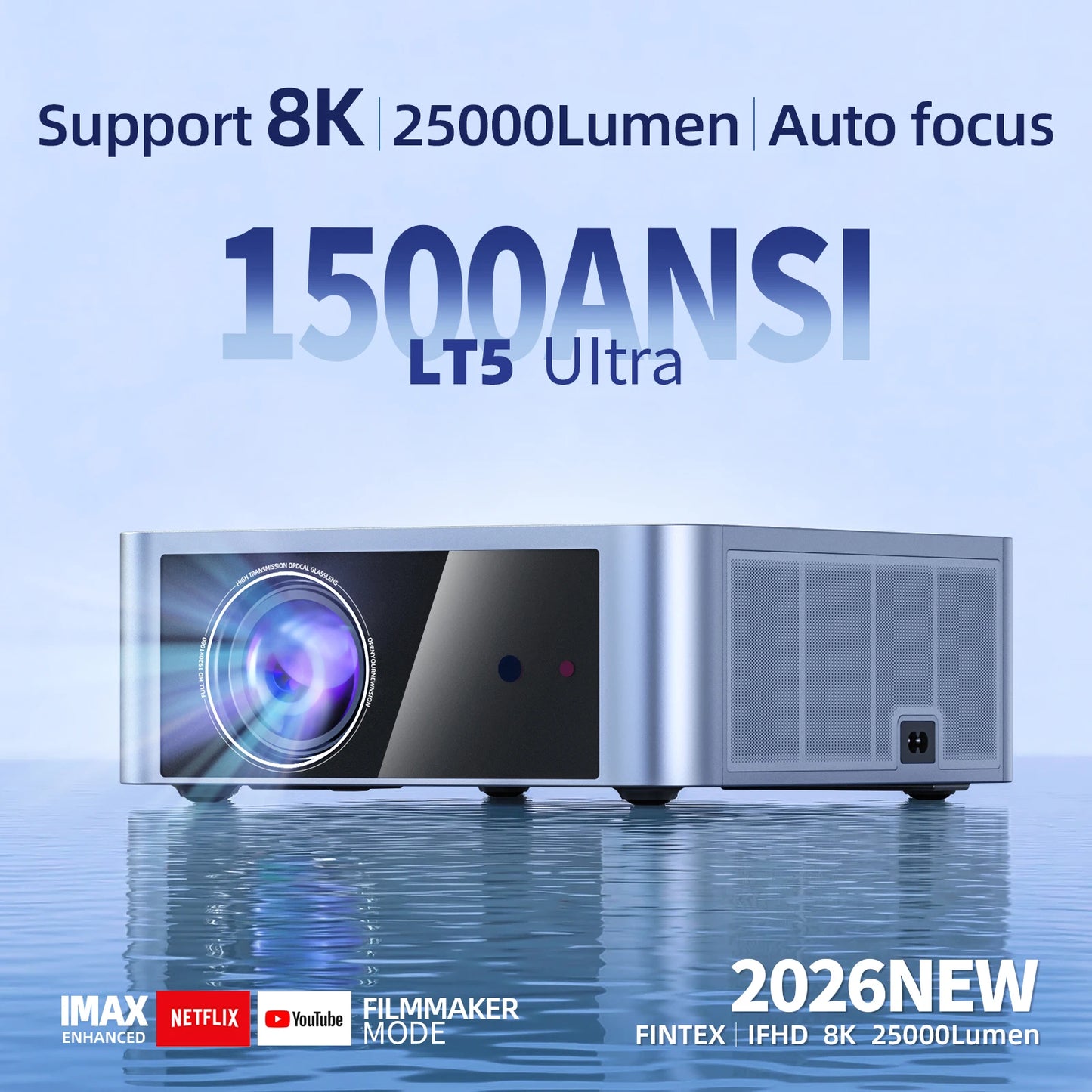 FINTEX LT5 Ultra – 25000LM, 8K, HDR10