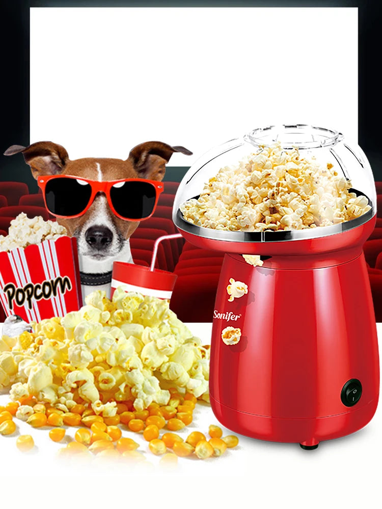 SONIFER Hot Air Popcorn – Oil Free, 2-4 Minutes