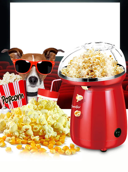SONIFER Hot Air Popcorn – Oil Free, 2-4 Minutes