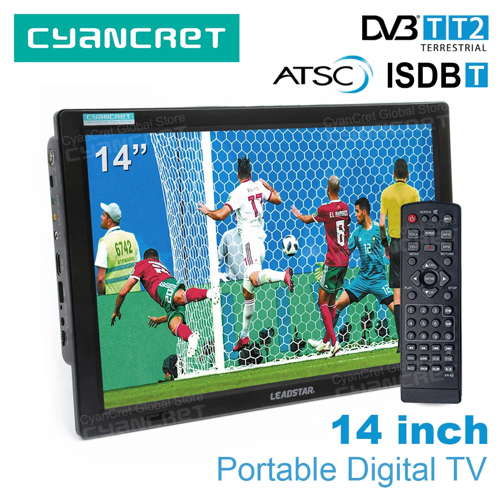LEADSTAR 14" HD Portable TV – Multi-Standard