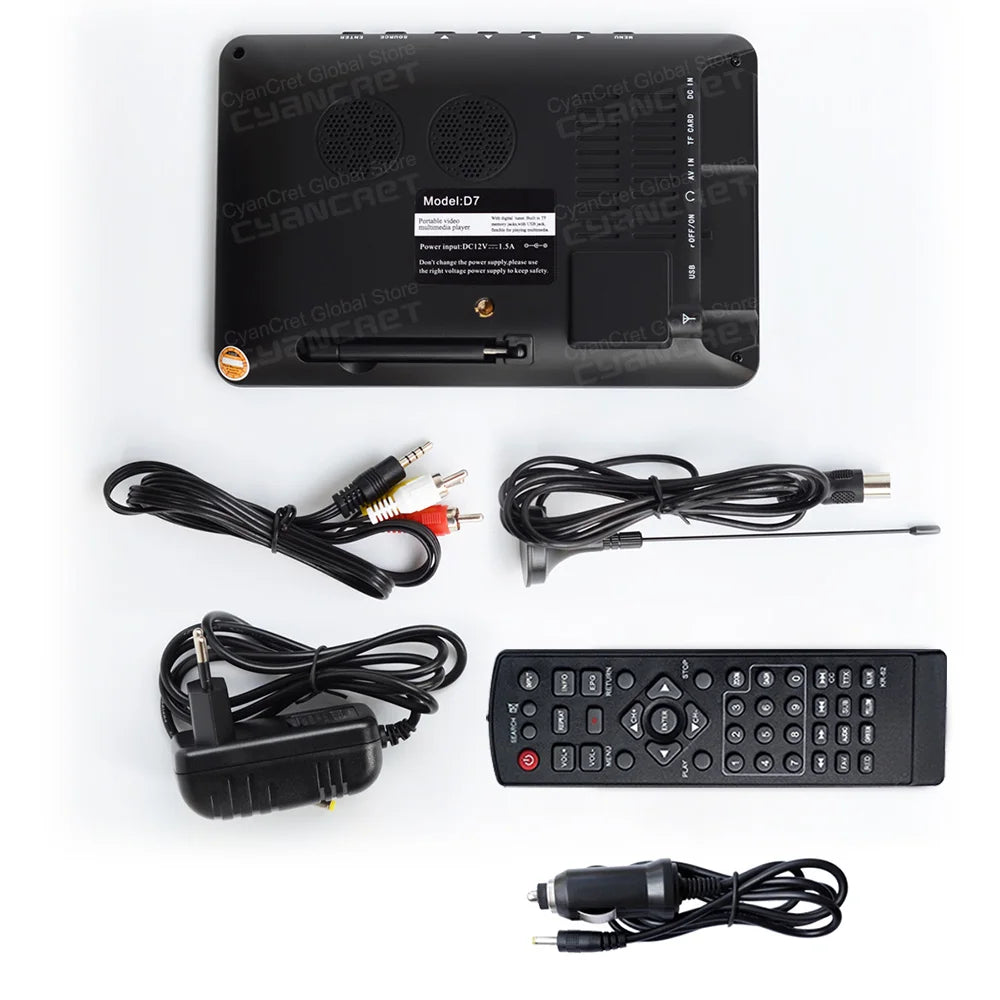 LEADSTAR D7 – 7" Portable Digital TV, Rechargeable