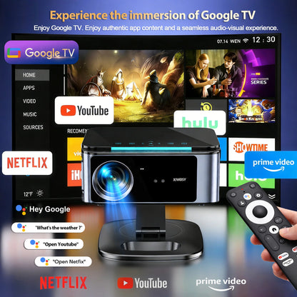 XIWBSY 4K Ultra HD – 3200 ANSI, Google TV, BT5.4