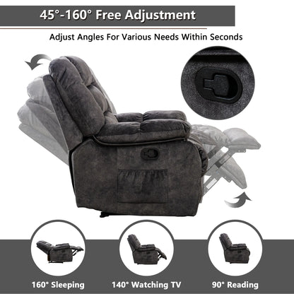 EBELLO Manual Massage Sofa – Heating, Fabric