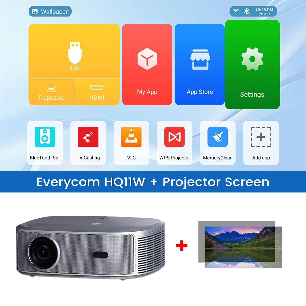 Everycom HQ11W – 3600 ANSI, Android 15, Ultra Quiet
