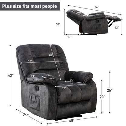 EBELLO Manual Massage Sofa – Heating, Fabric
